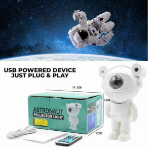 Galaxy Astronaut Projector Light, LED Starry Night Lamp for Room & Space Decor
