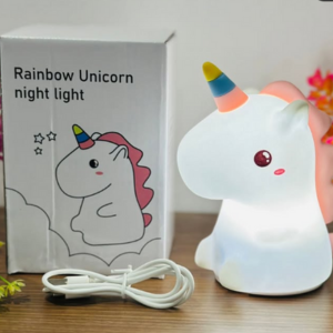 Rainbow Unicorn night lamp silicon | Color Changing Unicorn Night Light | Silicon Rainbow Light