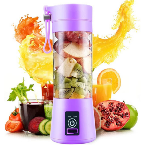 Portable Juicer with 6 Blades & USB Rechargeable - Compact, Powerful Blender for On-the-Go Smoothies