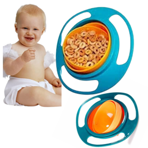 360° Gyro Bowl for Kids – Spill-Proof, Rotating and Fun Design