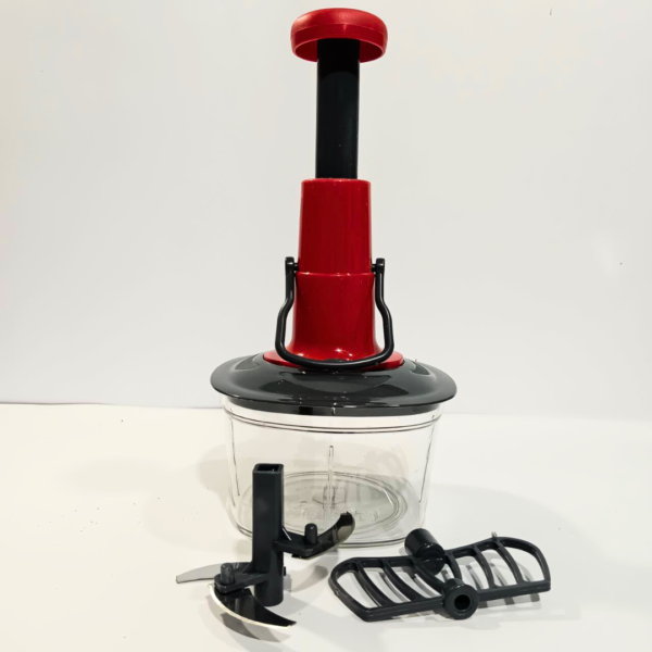 2-in-1 Hand Press Chopper 650ML | Manual Hand Press Push Chopper for Effortless Food Preparation - Image 4