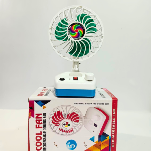 Rechargeable Cool Breeze Fan – Portable & Powerful Cooling - Image 2