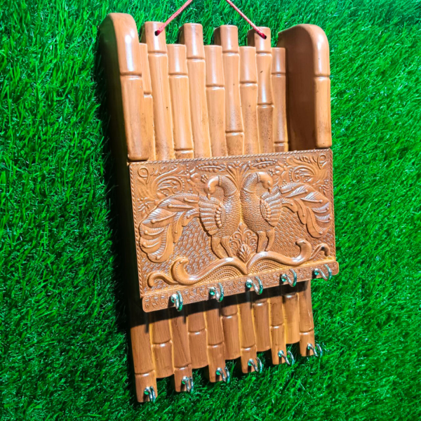 Plastic Mayur Key Holder – Elegant & Decorative Peacock Design | Wall Mounted Organizer - Image 4