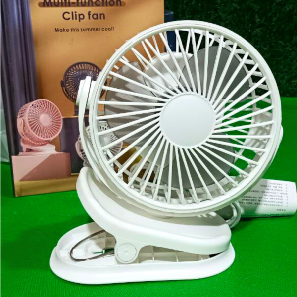 Multi-Function Clip Fan | Portable Desktop & Travel Mini Fan | USB Powered - Image 2