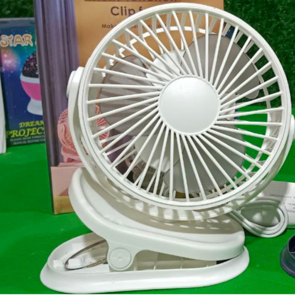 Multi-Function Clip Fan | Portable Desktop & Travel Mini Fan | USB Powered - Image 3