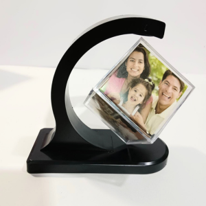Floating Magic Cube Acrylic Photo Frame – Modern Display Frame