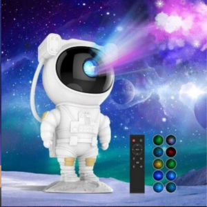 Astronaut Galaxy Projector Night Light – Starry Nebula Lamp with Remote Control & 360° Adjustable Projection