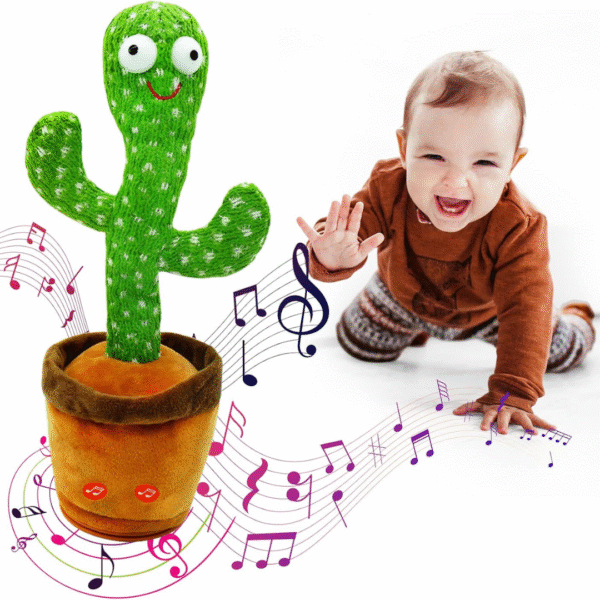 Groovy Dancing Cactus Toy – Singing & Wiggling Fun for Kids! - Image 3