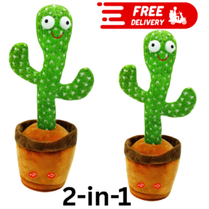 2-in-1 Dancing Cactus Toy – Singing & Glowing Fun for Kids!